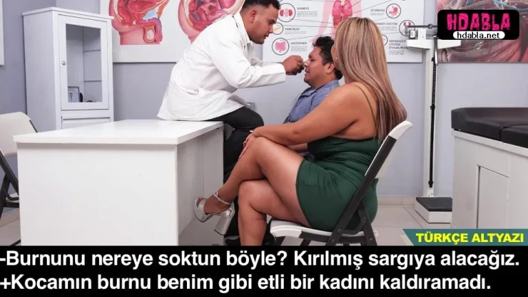 amimi yalatmak icin kocamin yuzune oturdum burnu kirildi doktora geldik.jpg