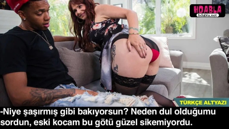arkadasimin evinde onu beklerken yeni bosanmis dul annesi bana is atti.jpg