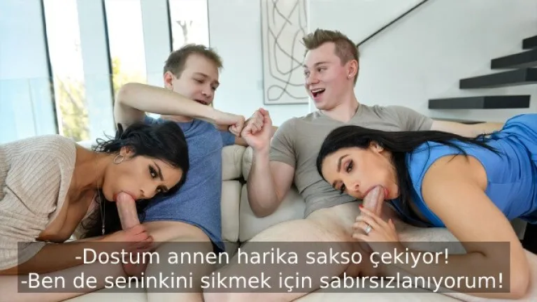 birbirlerinin uvey annelerini tahrik edip doyasiya sikisiyorlar.jpg