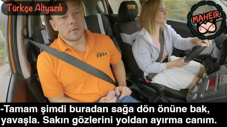 direksiyon dersi verdigi kadinin bacaklara bakip sikini sivazladi.webp