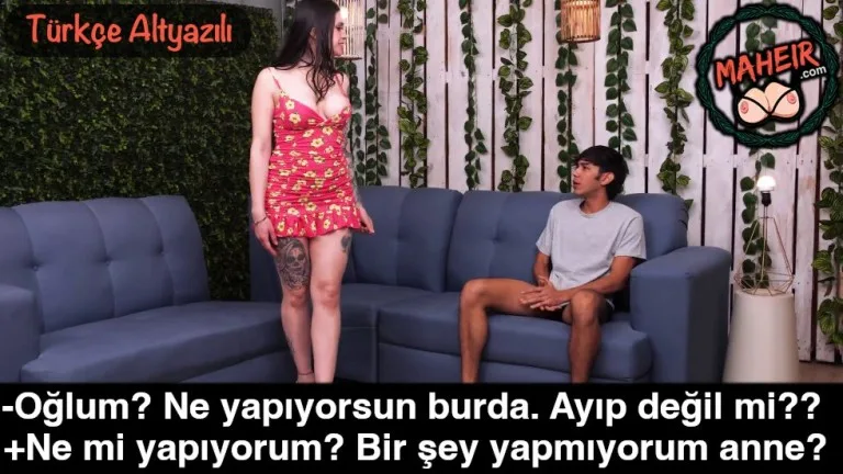 evde kisacik elbiseyle gezen anne oglunun sikini sahlandirdi.jpg