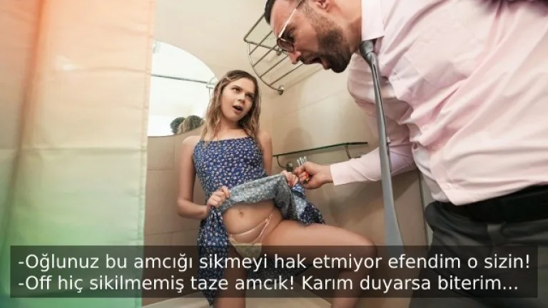 pisirik oglunun yeni sevgilisinin taze amcigini tatmadan duramadi.jpg