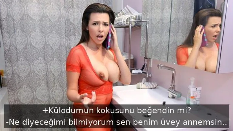 sex duskunu kaltak kulotlarini koklarken yakaladigi uvey ogluna tehditle amcigini yalatti.jpg