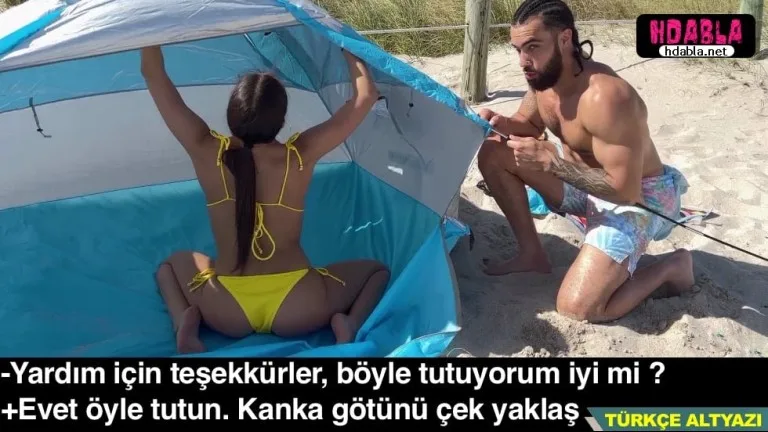 tek basina cadir kurmaya calisan evli kadina yardim ettik.jpg