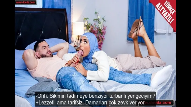 turbanli yengesi kocasiyla tatmin olamayinca ondan yardim istedi.jpg