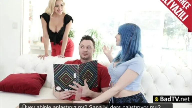 uvey abisiyle ders calisan mavis kalem yerine yaragini tuttu.jpg
