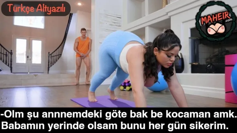 uvey tombul annem spor yaparken koca gotune bakip asildim.jpg