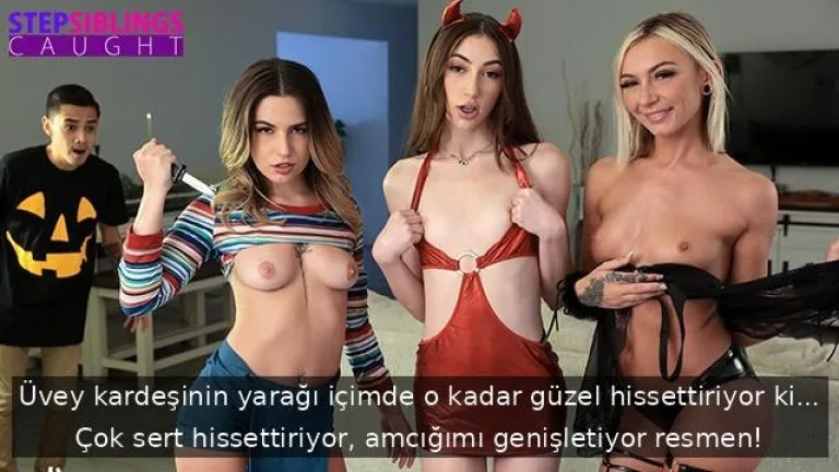 yaramaz kizlar halloween oncesi tek bir yarrakla cildiriyorlar.jpg