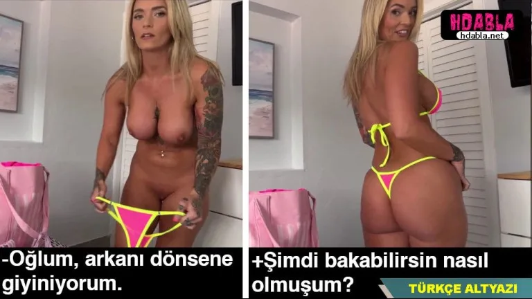 tatilde ayni odada kaldigim annem onumde bikinisini degistirdi salakta baktim.jpg
