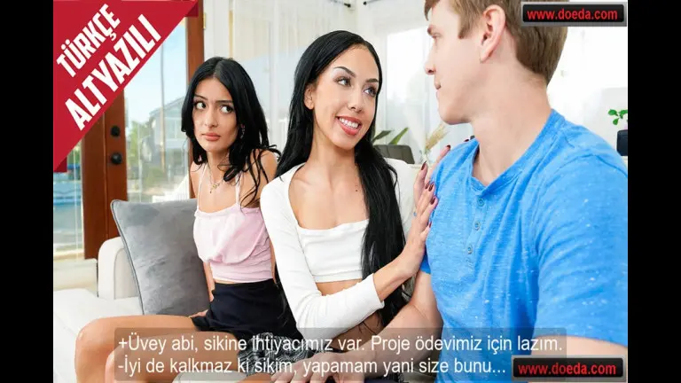 uvey erkek kardesiyle uclu sikis yasamak icin proje odevini bahane ettiler.jpg