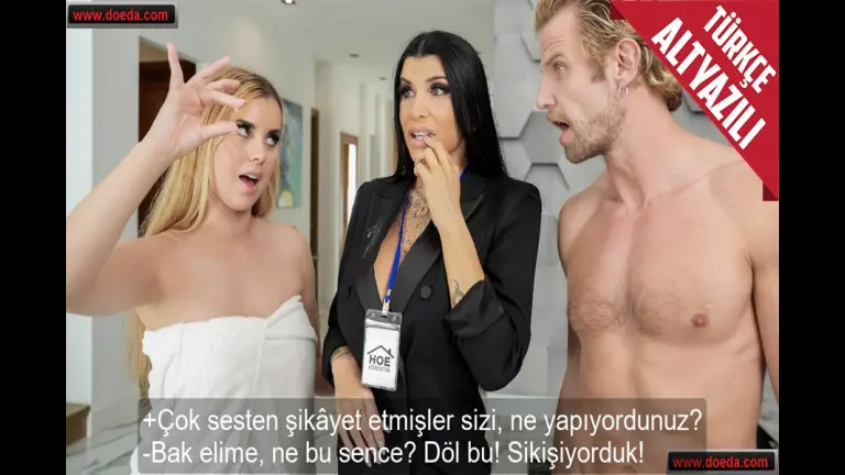 yuksek ses sikayeti icin geldigi evde ciftin uclusu olan mufettis.jpg