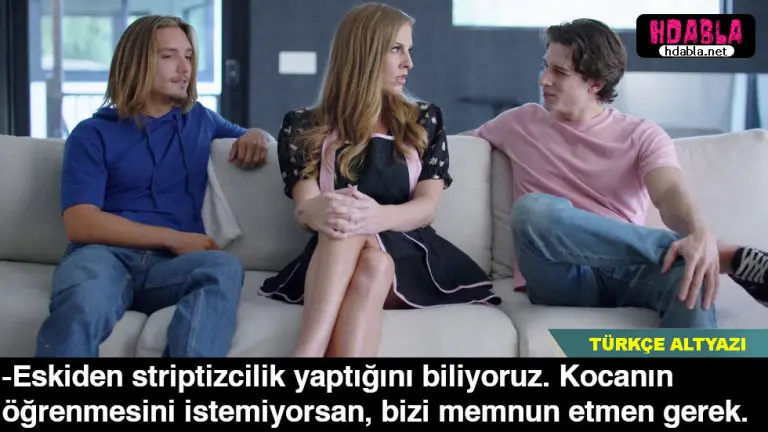 eskiden striptizcilik yapan kadini kocasina soylemekle korkuttular.jpg