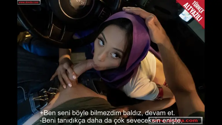 turbanli baldiz enistesinin arabasinda rahat durmadi.jpg