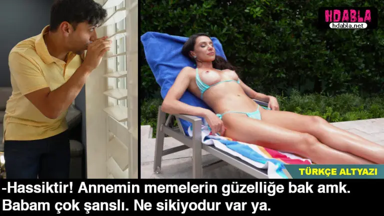 bahcede sezlongda guneslenen annesini dikizleyip ic gecirdi.jpg